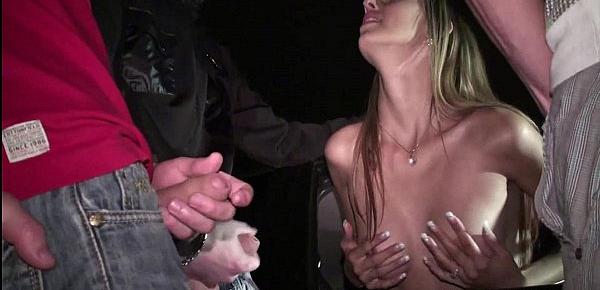  Porn star Kitty Jane PUBLIC sex gangbang orgy with strangers